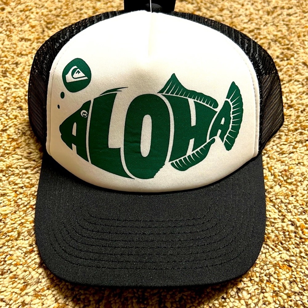 ALOHA Quicksilver SnapBack hat.